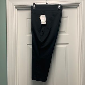 NWT PGA Tour Sz 10 black golf pants two side pockets one back pocket zip front